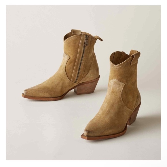 Sundance Sojourner Short Boots in Kahki Suede Size 39 US8.5 - Picture 1 of 10